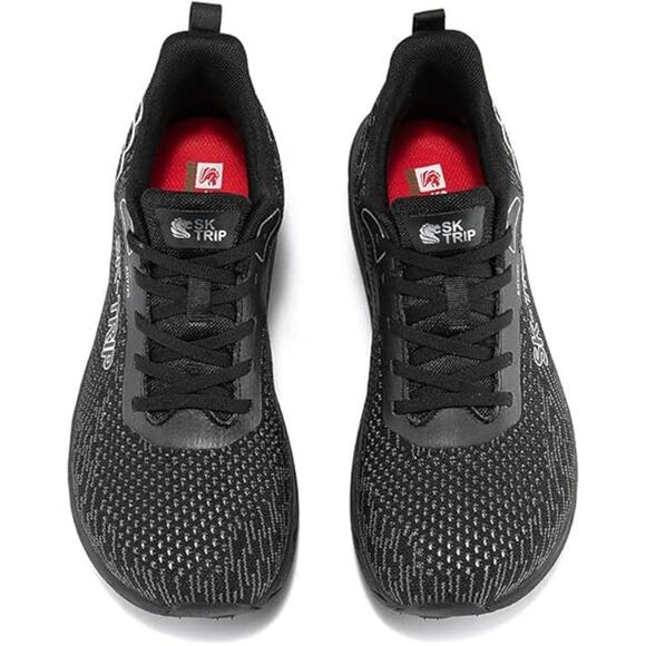 New SK-Trip Men Size 12 Black Mesh Barefoot Wide Toe Box Zero Drop Walking Shoes